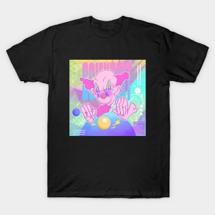 funny joker with magical hands illustration T-Shirt